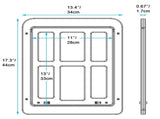 Ownpets Dog Screen Door, Inside Door Flap 11x13 Inch Lockable Pet Screen Door Magnetic Closure V1366-AZ2-W-04167