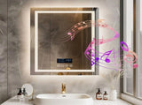 Interior Ave - 70 x 90cm Rectangle Frameless LED Bathroom Mirror Bluetooth V355-IA-RWM-9070-BT