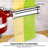 Kitchee Pasta Noodle Maker Roller Cutter Attachments - Compatible with KitchenAid Mixer V238-SUPDZ-41021510975568