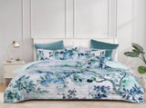 Bianca Woodbury White Botanical Printed Bedspread Set Queen V442-BCA-BEDSPREAD-WOODBURY-WHITE-QS