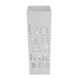 White Iron Hollowed Umbrella Storage Basket Stand Holder Rack V1294-YM0901-JY13272