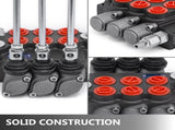 3 Spool Hydraulic Control 11GPM Hydraulic Directional Control Double Acting Hydraulic V952-KZF3ZYY11GPMSZY01V0