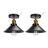 E27 Ceiling Light Industrial Black Wrought Iron Ceiling Lamp for Farm Kitchen Corridor 85240V V1294-YM0523-3119220032911