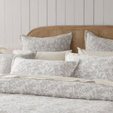 Bianca Ameila Stone Jacquard Quilted Foliage Bedspread Set King Single V442-BCA-BEDSPREAD-AMEILA-STONE-KS