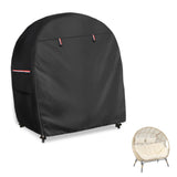 Outdoor Egg Chair Cover,Double Egg Chair Cover for 2 Person Egg Loveseat Chair V1192-AZ-W-3192