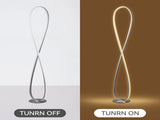 Infinite LED Floor Lamp - Chrome V558-LL-LED-20C
