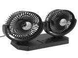 12V Double Head Electric Fan Double Control 3 Gears Strong Wind USB Charging Car Cooling Fan for V1294-YM0717-3113220171211