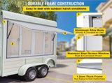 Concession Window, 48 x 36 inch, Aluminum Alloy Food Truck Service Window with 4 Horizontal Sliding V952-SCFWCKYCB3648EBYGV0