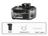 4.5L Smart Pet Water Fountain with Digital Display and Charging Cable Black Design V888-ELOSUNG10104