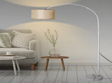 EMITTO Modern LED Floor Lamp Reading Beige LI0384-WHGY