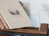 Crosley Voyager Bluetooth Portable Turntable - Dune Bundled Crosley Record Storage Display Stand V398-CR8017BSS-DU4