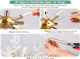 Modern Crystal Chandelier Firework, 8 Lights V178-37571
