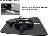 Ford F150 Right Heated Blind Spot Mirror - Convex Glass with Rear Holder FL3Z17K707A Passenger V1189-LC-AMZ-00203