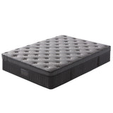 KINGSTON SLUMBER Premium Luxury 34cm Double Mattress, Medium-Firm, Natural Latex Layer, Euro Top, V219-BEDMATKSLX3A