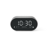 Lexon Ray Clock Lcd Alarm Clock With Temperature / Humidity Display - Alu Polish V398-LD-LR155RA3