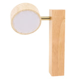 LED Wall Mounted Light Rotation Warm Light Hardwired Wall Sconces Lamp for Bedroom Original Wood V1294-YM0901-3119250032711