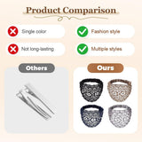 2025 New Elegant Floral Beaded Headbands for Women, Wide Lace Hair Bandanas, Boho Hair Accessories V1258-DP02-F-852