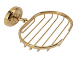 Wall Mounted Metal Soap Holder Antique Bathroom Soap Basket Dish Holder Golden Twist V1294-YM0626-3112220087911