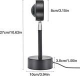 Sunset Projection Floor Lamp, Rainbow/Sunset Night Light Projector Led Light Lamp, 180-Degree V1263-JX-1857