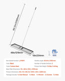 VEVOR 10x48in Lawn Leveling Rake 83.9 in Adjustable Handle for Yard Golf Court V952-CPPZPEKCGK10M9OTKV0