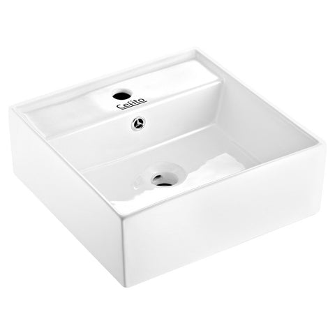 Cefito Bathroom Basin Ceramic Vanity Sink Hand Wash Bowl 41x41cm CB-082-WH