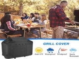 58 inch BBQ Gas Grill Cover, Waterproof, Rip-Proof, Weather & UV Resistant, Fits Grills of Weber V1366-AZ2-W-12327