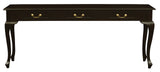 Queen Anne 3 Drawer Sofa Table - Chocolate V199-ST003QAC
