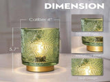 2X Small Battery Operated Lamp - Portable Cordless Lamp for Home Decor, Glass Table Lamp with Decor V1370-AZ4-07642