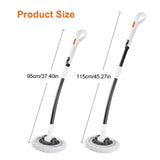 Car Wash Brush with Telescopic Handle Large Grip, Bendable Head, and Two Brush Heads for Efficient V1107-CS-QFLCCE4
