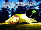 30 Pcs Galvanized Steel Tent with Fluorescent Stopper Glow in The Dark Heavy Duty Canopy V1192-AZ-W-10089