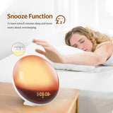 1 Pack Wake Up Light Alarm Clock with FM Radio and Sunrise Sunset Simulation V1188-MS-325-0280