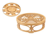 Rattan Indoor Plant Stand Round Shape Natural Plant Rack Handmade Rattan Planter Stand for Home V1294-YM0703-3111230045912