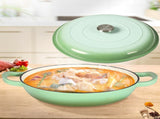 TOQUE 3.5L Enamel Dutch Oven Pan in Green Colour KT0181-3.5L-GN_NZ
