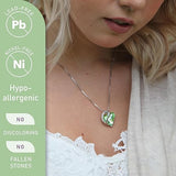 Infinity Love Heart Necklace, Birthstone Necklace for Women, Jewelry for Women with Healing V1164-325783