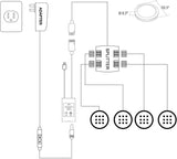 RGBWW RGB Warm White Color Changing Christmas Xmas Under Cabinet LED Kit IR Remote Puck V1171-CC-BDNBIA004-AU