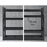 Giantz 4Mx2M Garage Shelving Warehouse Rack Pallet Racking Storage Shelve Black WR-E-2020-200BK-ABCX2