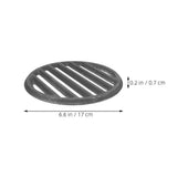 Black Cast Iron Grill Grates for Outdoor Cooking with Mesh Design and Easy Installation, Perfect for V1369-AZ3-W-16709