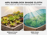 2 Pack 39*16*18inch Green Garden Covers for Raised Beds,Pop Up Mesh Plant Cover, 40% Sunblock Shade V1107-CS-ZAILXA36