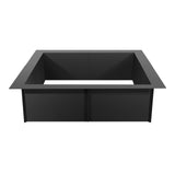Fire Pit Ring, 36x36 in Outer/30x30 in Inner Diameter, 10inch Height Square Fire Pit Insert, Heavy V952-FXHH30INCH15XENIBV0
