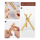 8 Sets Baseball Stand Baseball Holders for Balls Baseball Bat Wooden Stand Holder V1370-AZ4-11969