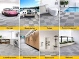 Giantz 20PCS Garage Floor Tiles Interlocking Drainage Non-Slip Tiles Heavy Duty for Workshop Grey GFT-40X40-20P-GR