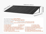 Fixed Metal Awning 2032 910 mm, Window Awning Door Canopy, Stable Triangle Steel Frame Exterior V952-JSGDSZYP80IN4NSY3V0