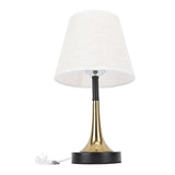 USB Bedside Table Lamp 3 Color Temperature Dimmable LED Nightstand Lamp with Grey Linen Fabric Shade V1294-YM0710-3119230147911