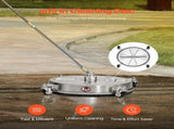 16.5" Pressure Washer Surface Cleaner, Stainless Steel Pressure Washer Attachments with 4 Wheels, V952-GYQXJBMQJQYP62KMHV0
