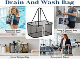 Foldable Mesh Shower Caddy Portable Organizer Toiletry Bag For Shampoo,And Cosmetics V1370-AZ4-25480