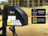 Kartrite Portable 63L Cement Concrete Mixer Dual Mix Blades & Tipper Lock 220W HCM-225-063