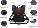 Small Hiking Backpack Lightweight Waterproof Daypack for Camping Cycling Fitness Outdoor Sports V1107-LIGHTWEIGHT HIKING BACKPACK-BLACK