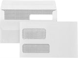 500 No. 9 Flip and Seal Double Window Security Envelopes - Designed for Quickbooks Invoices and V1258-DP02-C-1405
