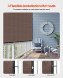 VEVOR 90% Sun Shade Cloth Privacy Screen 244 x 366 cm for Patio Garden V952-JBZGB96FT185N15YX001V0