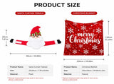 Christmas Flannel Throw Blanket and Santa Curtain Tieback Set, 150*130cm Thick Fleece Sofa Blanket V888-ELOSUNG54141